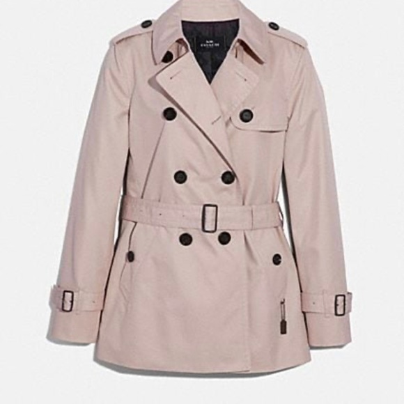 Coach Jackets & Blazers - Coach trench coat nude pink size Xs